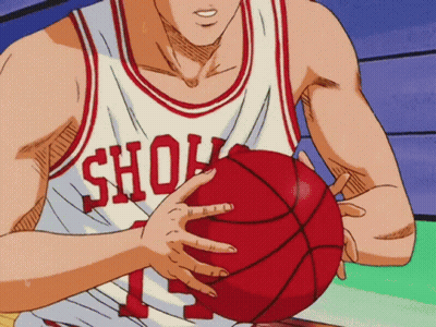 A Basketball Player Wearing A Jersey That Says ' Shohoku ' On It GIF