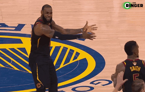 A Basketball Player Wearing A Jersey That Says Smith Stands On The Court GIF