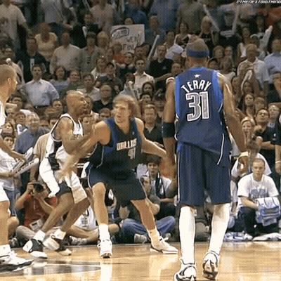 A Basketball Player Wearing A Jersey With The Number 31 On It GIF