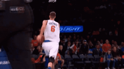 A Basketball Player Wearing A Jersey With The Number 6 On The Back GIF