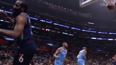 A Basketball Player Wearing A Jersey With The Number 6 On The Back GIF