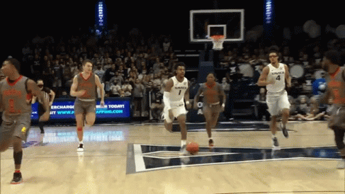 A Basketball Player Wearing A Number 1 Jersey GIF