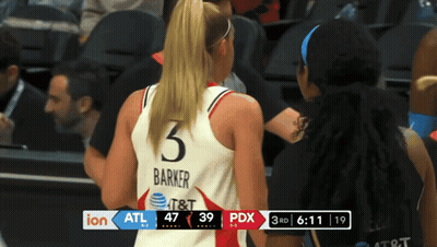 A Basketball Player Wearing A Number 3 Jersey GIF