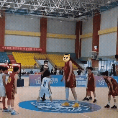 A Basketball Player Wearing A Number 8 Jersey Stands On The Court GIF