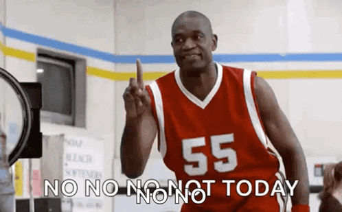 A Basketball Player Wearing A Red Jersey With The Number 55 On It Is Giving A Thumbs Up Sign . GIF