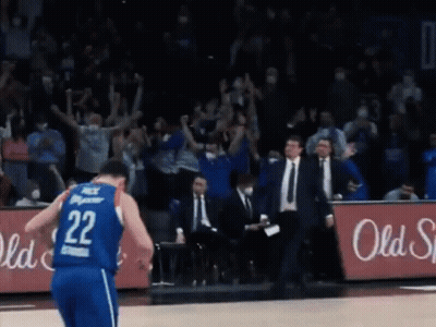 A Basketball Player Wearing The Number 22 Jersey GIF