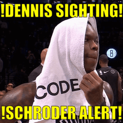 A Basketball Player With A Towel Over His Head Says Dennis Sighting GIF
