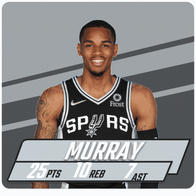A Basketball Player With The Name Murray On The Front GIF
