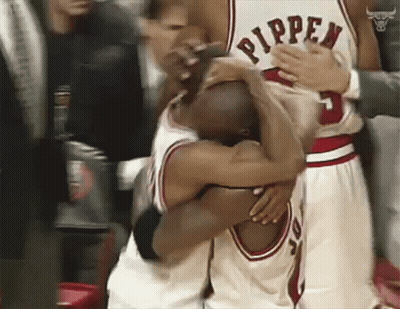 A Basketball Player With The Name Pippen On His Jersey GIF