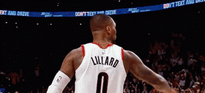A Basketball Player With The Number 0 On His Back GIF