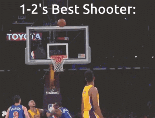 A Basketball Player With The Number 0 On His Jersey Is Standing In Front Of A Basketball Hoop GIF