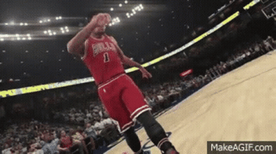 A Basketball Player With The Number 1 On His Jersey Is Dancing On The Court GIF