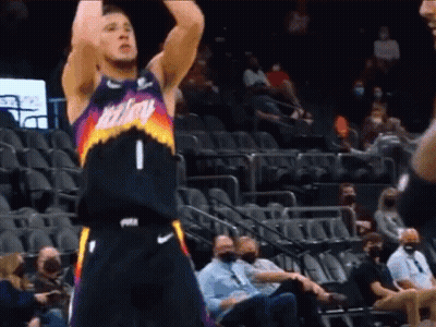 A Basketball Player With The Number 1 On His Jersey Is Shooting A Basketball GIF