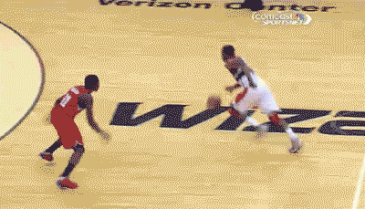 A Basketball Player With The Number 11 On His Jersey GIF