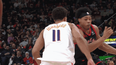 A Basketball Player With The Number 11 On The Back Of His Shirt GIF