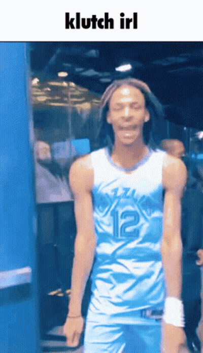 A Basketball Player With The Number 12 On His Shirt GIF