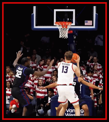 A Basketball Player With The Number 13 On His Jersey Is About To Shoot The Ball GIF