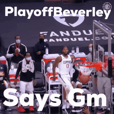 A Basketball Player With The Number 13 On His Jersey Is Dunking A Basketball GIF