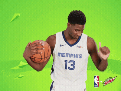 A Basketball Player With The Number 13 On His Shirt GIF