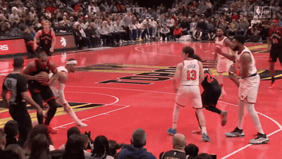 A Basketball Player With The Number 13 On His Shirt GIF