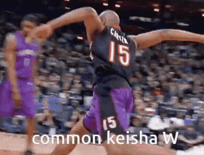 A Basketball Player With The Number 15 On The Back Of His Jersey GIF
