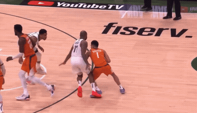 A Basketball Player With The Number 17 On His Back GIF