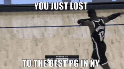 A Basketball Player With The Number 17 On His Jersey Is Jumping In The Air GIF