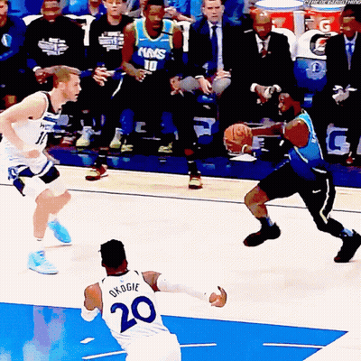 A Basketball Player With The Number 20 On His Back GIF