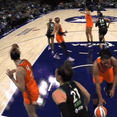 A Basketball Player With The Number 21 On Their Back GIF