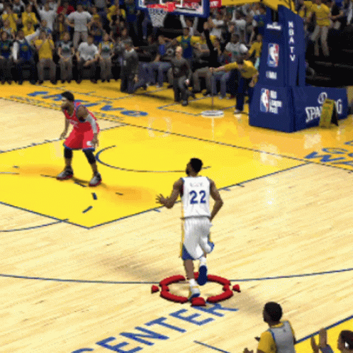 A Basketball Player With The Number 22 On His Shirt GIF