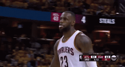 A Basketball Player With The Number 23 On His Shirt GIF