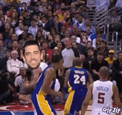 A Basketball Player With The Number 24 On His Shirt GIF