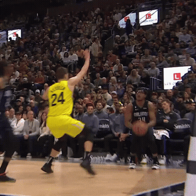 A Basketball Player With The Number 24 On His Shirt GIF