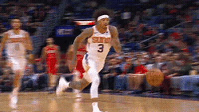 A Basketball Player With The Number 3 On His Uniform GIF