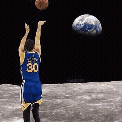 A Basketball Player With The Number 30 On His Jersey Is Shooting A Basketball . GIF