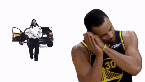 A Basketball Player With The Number 30 On His Jersey Looks Down GIF
