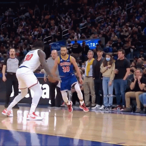 A Basketball Player With The Number 30 On His Shirt GIF