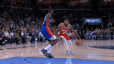 A Basketball Player With The Number 31 On His Jersey Is Dribbling The Ball GIF