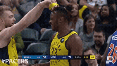 A Basketball Player With The Number 33 On His Jersey GIF