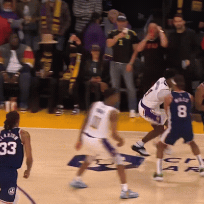 A Basketball Player With The Number 33 On His Shirt GIF