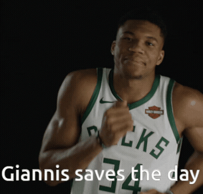 A Basketball Player With The Number 34 On His Jersey Is Smiling GIF