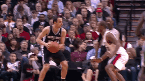 A Basketball Player With The Number 34 On His Shirt GIF