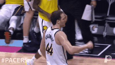 A Basketball Player With The Number 44 On His Shirt GIF