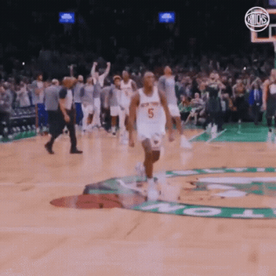 A Basketball Player With The Number 5 On His Jersey GIF