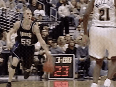 A Basketball Player With The Number 55 On His Shirt GIF