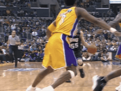 A Basketball Player With The Number 55 On The Back Of His Shorts GIF