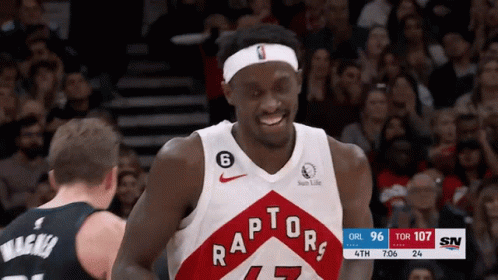 A Basketball Player With The Number 6 On His Head GIF