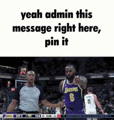 A Basketball Player With The Number 6 On His Jersey Is Talking To A Referee GIF