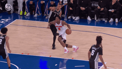 A Basketball Player With The Number 8 On His Shirt GIF