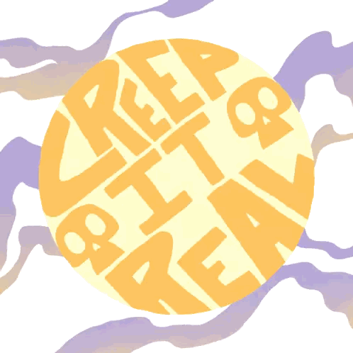 A Bat Is Flying In Front Of A Yellow Circle That Says " Keep It & Vote Ear " Sticker